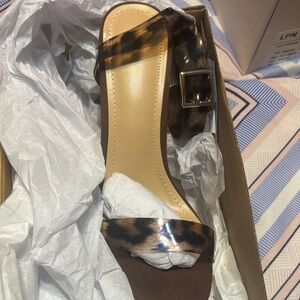 JustFab Leopard Print Heels